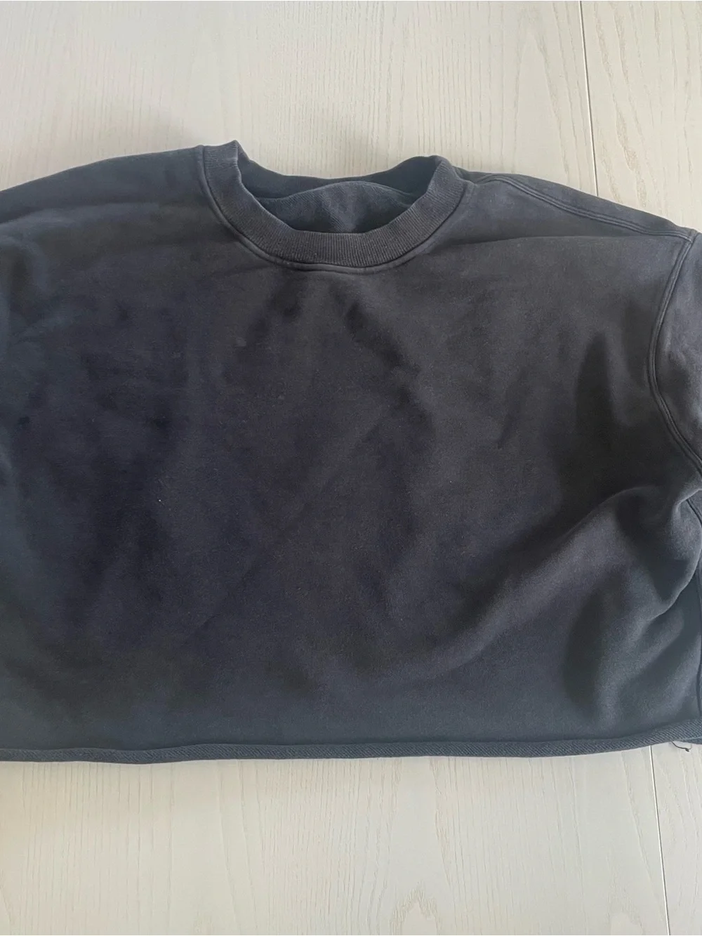 Lululemon Perfectly Oversized Crew Black - Altered